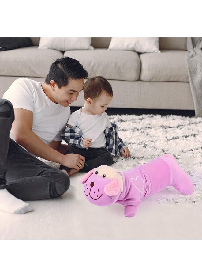 BESTIES Big Size Fibre Filled Stuffed Animal Zolo Dog Soft Toy for Baby of Plush Hugging Pillow Soft Toy for Kids boy Girl Birthday Gift (55 cm,Purple)