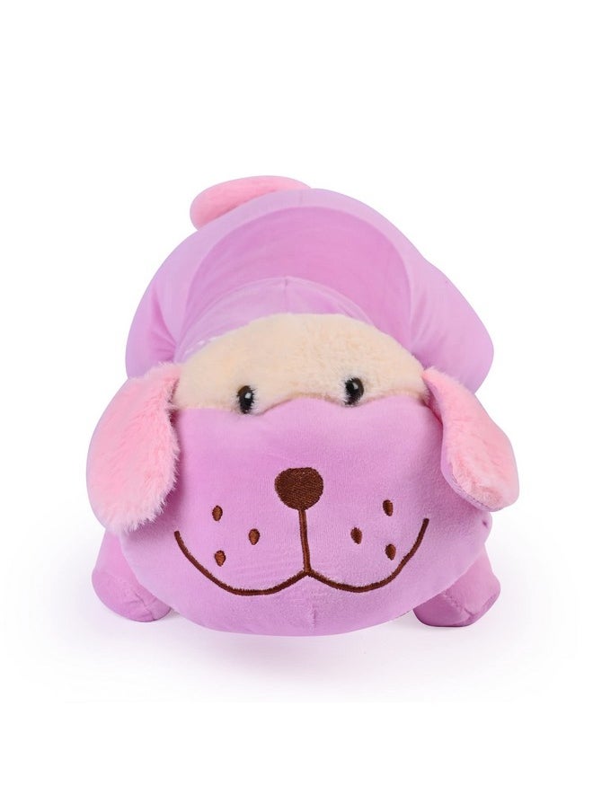 BESTIES Big Size Fibre Filled Stuffed Animal Zolo Dog Soft Toy for Baby of Plush Hugging Pillow Soft Toy for Kids boy Girl Birthday Gift (55 cm,Purple)