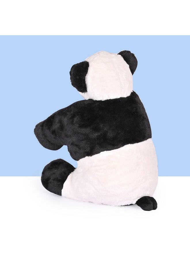 BESTIES Premium Fur Panda Soft Toy Cum Pillow - Height 45 cm