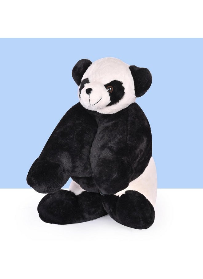 BESTIES Premium Fur Panda Soft Toy Cum Pillow - Height 45 cm