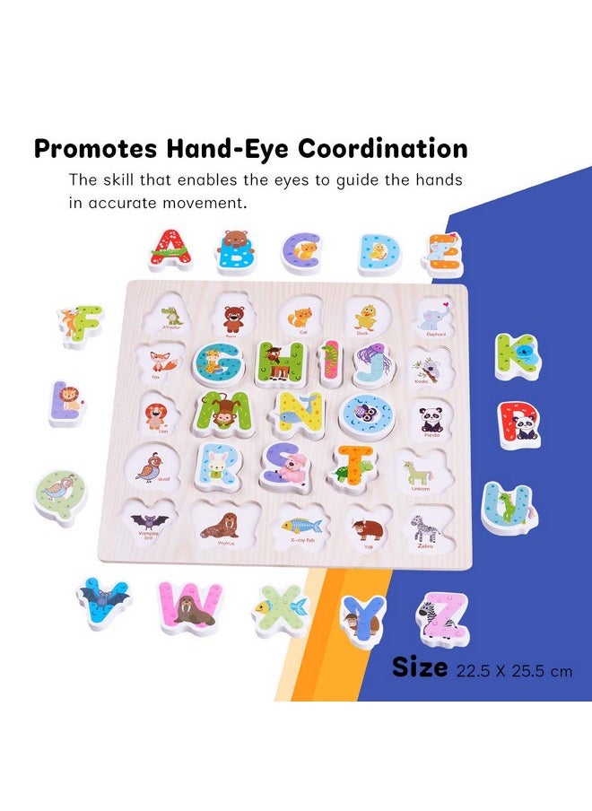 BAYBEE Alphabet Puzzle For 2-6 Years, Multicolour, Kids