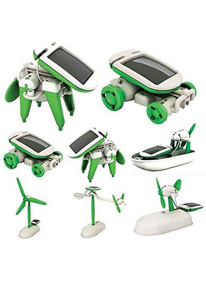 kiti kits 6 in 1 solar educational kit (scientific learning kit) learn a solar power for a child (hccd enterprsie) (green)- Multi color