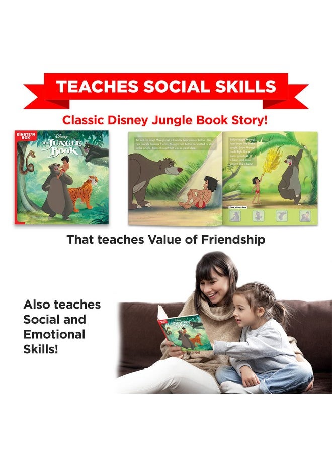 Einstein Box Featuring Disney for 3-Year Old Boys & Girls | Educational Disney Toys/Gifts for 3 Year Old Kids | Board Books and Fun Games Gift Pack | Learning and Educational Gift of Toys and Games |