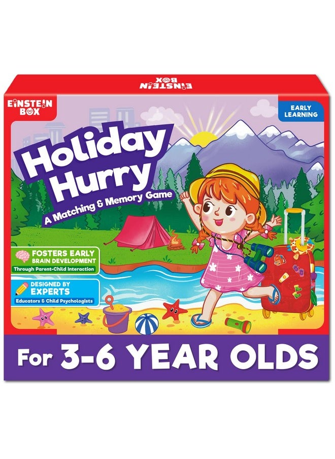 Einstein Box Holiday Hurry Game for Kids 3+ Years Old | Toys & Gifts for Boys & Girls Ages 3,4,5,6 Years | Kids Games | Birthday Gift for Kids Ages 2,3,4,5 Years | Educational Toys |