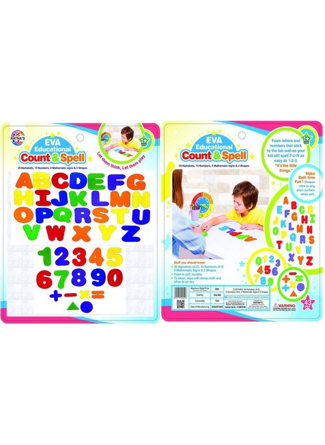 Ratnas Educational Eva Count & Spell containing Foam Letters & Numbers