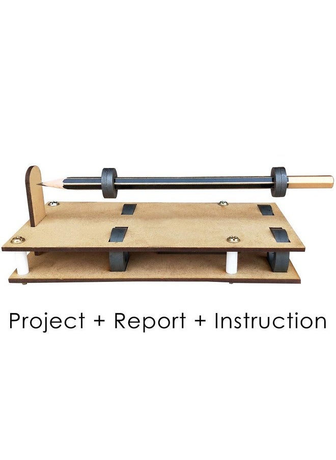 kit4curious magnetic levitation experiment school science project kit with report and instruction- Multi color