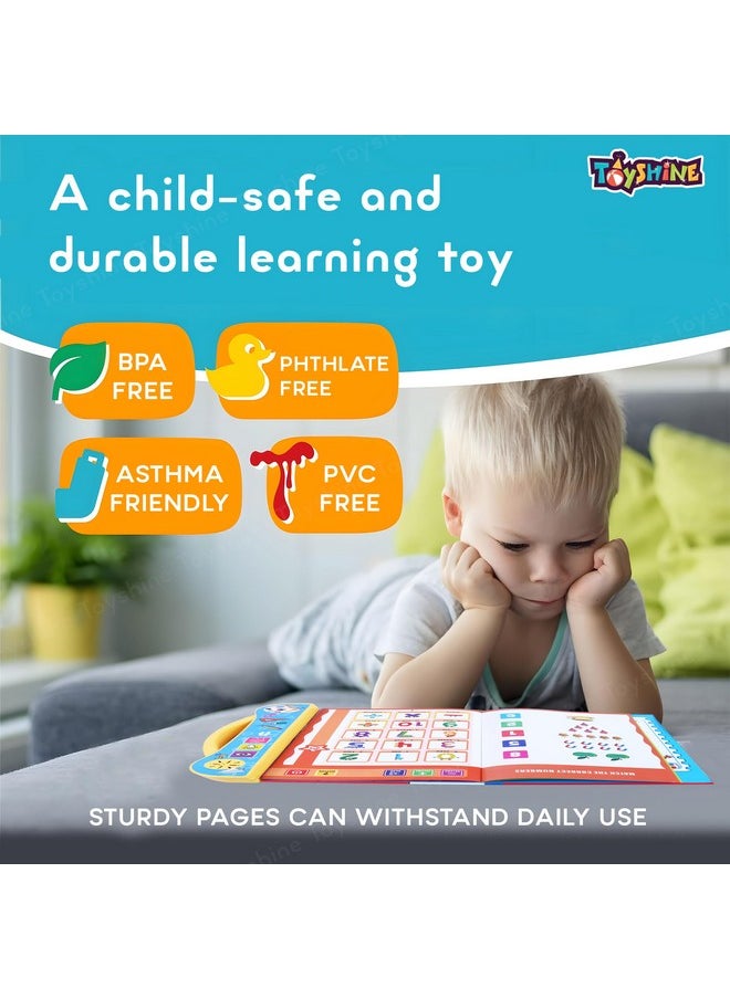 Toyshine Interactive E Learning Children Book Musical English Educational Phonetic Learning Book for 3+ Years, Model - Puzzle Fun,Multicolor