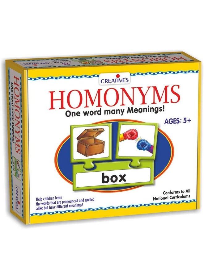 Creative's Homonyms | One Word Many Meanings | Vocabulary Building/Match - ups | Children Learn The Words | Improve pronounciation | Ages 5 & Above