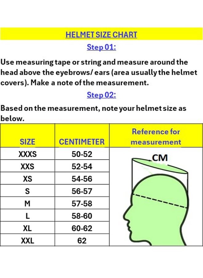 TVS Open Face Helmet for Men and Women, ISI DOT Certified, Matt Finish, Clear Visor, Size L, Black Colour