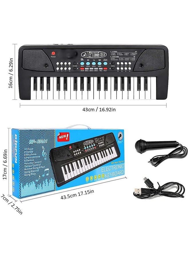 Webby 37 Key Keyboard Piano Musical Toy for Kids, DC Power Mode, Microphone and Recording