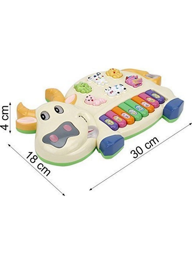 VGRASSP Cute Musical Piano Toy for Boys and Girls (Cow Piano)