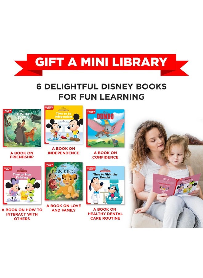Einstein Box Featuring Disney Birthday Gift Set for 3 Year Old Boys & Girls | 3-in-1 Gift Set of Learning with Disney Characters Including Mickey & Minni Mouse, Simba & Others|