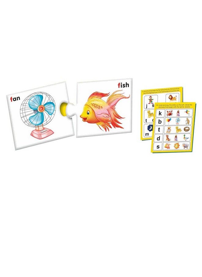 Creative's Beginning Sounds + Ending Sounds Combo Pack | Phonemic Awareness | Education Match-up Fun Game | Educational Games for Kids 3 & Up | Puzzle Games | Ages- 3 & Up | Educational set | Exotic Set Multicolor for Preschool Kids | Kindergarten Toddler.
