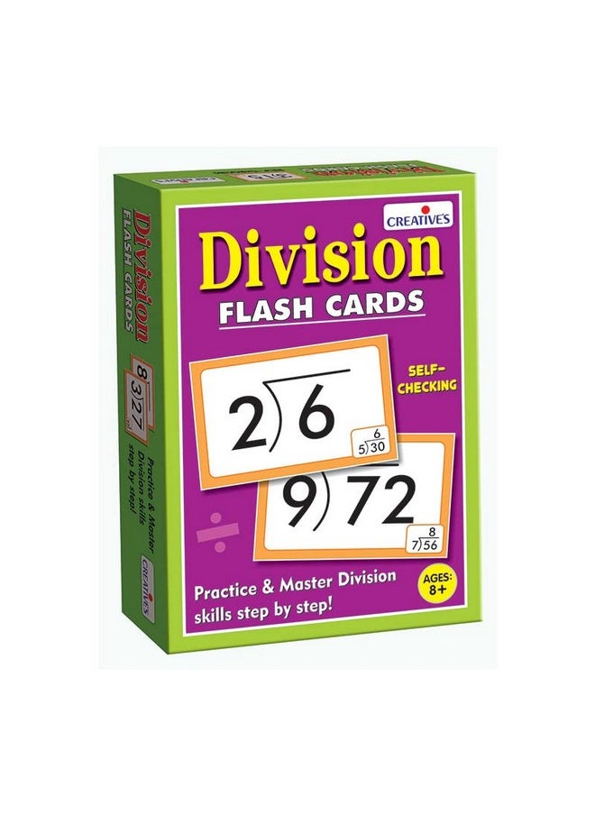 Creative’s Division Mathematical Flash Cards for Kids 8+ Years | Early Learning Educational Flash Cards Division | Easy & Fun Learning Educational Gift for Kids