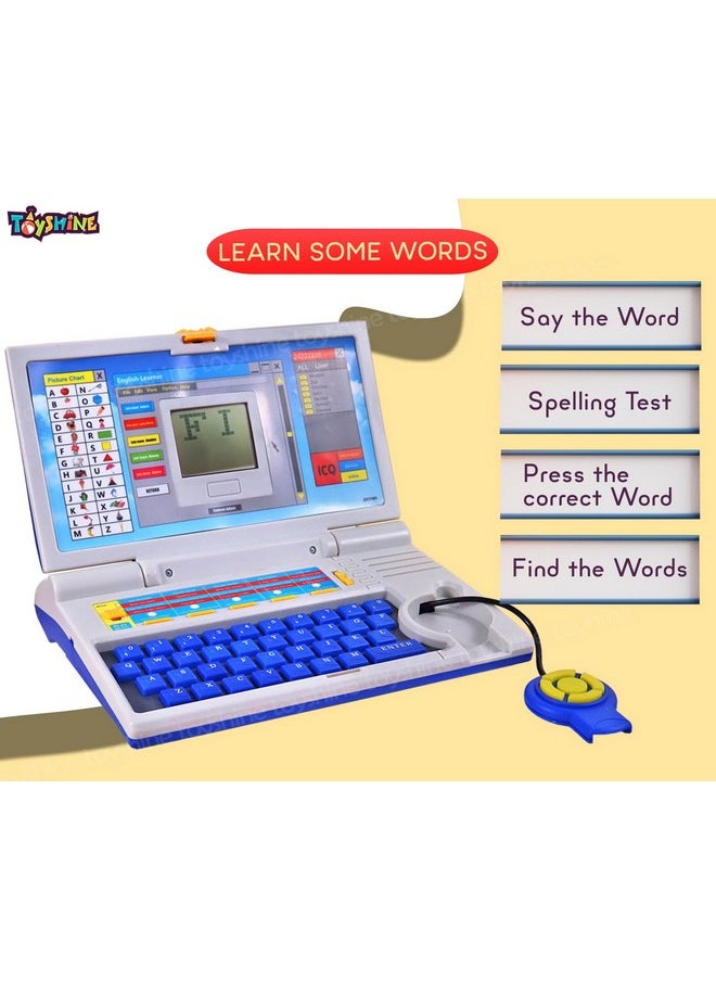 Toyshine Laptop with 20 Activities - with Mouse Kids Learning Laptop Educational Toy Boys Girls Toddler Learner Games Music