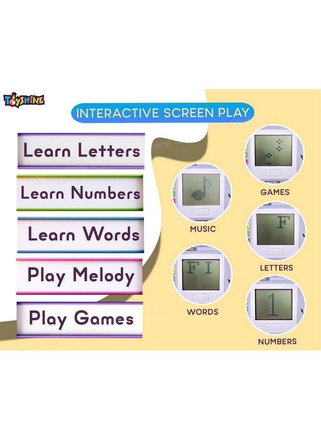 Toyshine Laptop with 20 Activities - with Mouse Kids Learning Laptop Educational Toy Boys Girls Toddler Learner Games Music