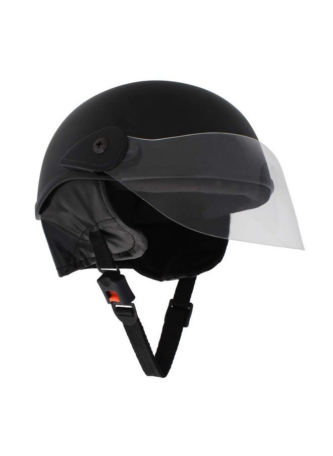 Sage Square Multipurpose Half Helmet for Men and Women (Small, Black Matte)