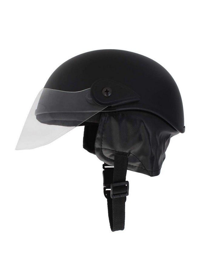 Sage Square Multipurpose Half Helmet for Men and Women (Small, Black Matte)
