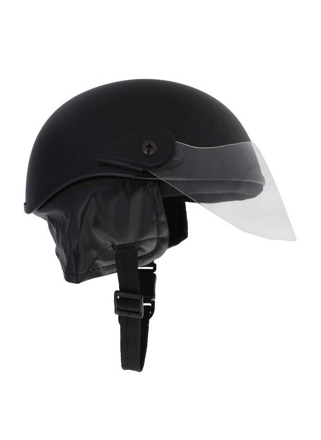 Sage Square Multipurpose Half Helmet for Men and Women (Small, Black Matte)
