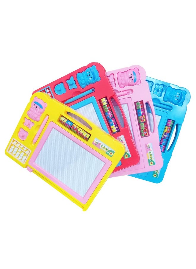 VGRASSP Magnetic Slate Toy for Kids - Very Useful and Easy to Use, Helps Children in Learning and How to Write, Read and Draw - Non-Toxic Board, Large - assorted color and design