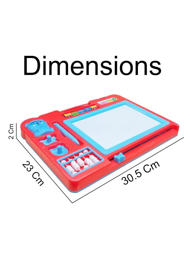 VGRASSP Magnetic Slate Toy for Kids - Very Useful and Easy to Use, Helps Children in Learning and How to Write, Read and Draw - Non-Toxic Board, Large - assorted color and design