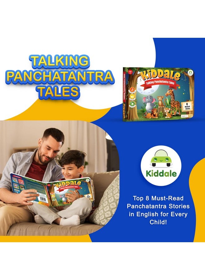 Kiddale 2-Pack Hindi and English Panchatantra Musical Interactive Sound Books