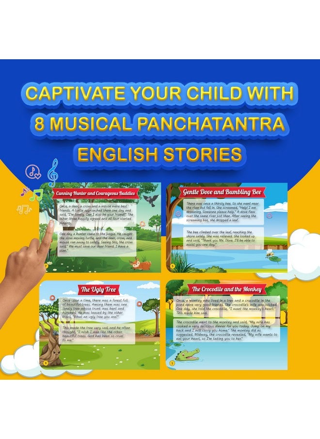 Kiddale 2-Pack Hindi and English Panchatantra Musical Interactive Sound Books