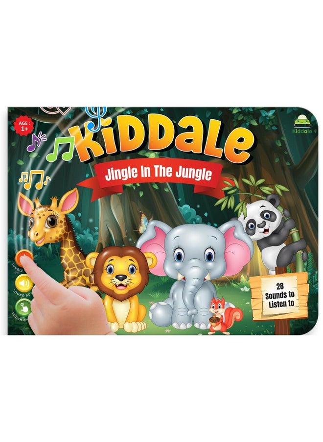 Kiddale 28 Wild Animal Musical Sounds Book|16 Audio Nursery Rhymes Learning|Interactive&Intelligence Book|Best Alternative To Keep Kids From Mobile Phones&Screens|Ideal Gift For 1,2,3 Year Kids,Green