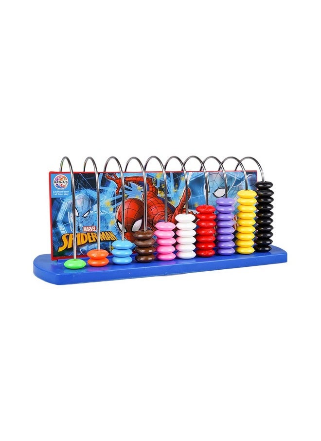 Ratna's Educational Abacus Senior Spiderman Printed for Counting Addition Subtraction | Math's Learning Early Educational Kit Toy for Kids 3+ Years