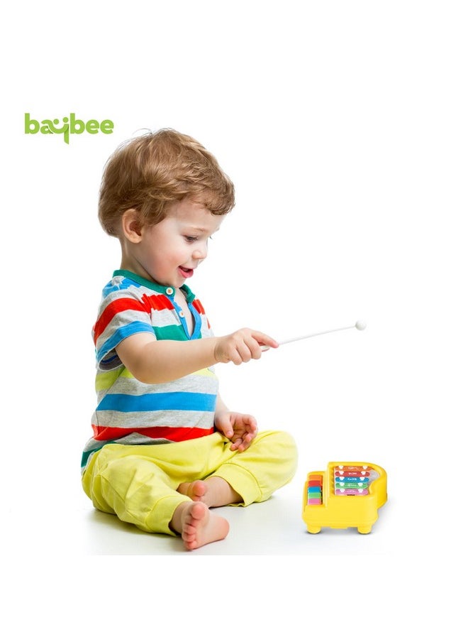 Baybee 2 in 1 Baby Piano Xylophone Musical Toys for Kids with 5 Keys, Keyboard Xylophone Piano, Preschool Educational Learning Musical Sound Instruments Toys for 1+ Years Old Kids Boys Girls Beginners