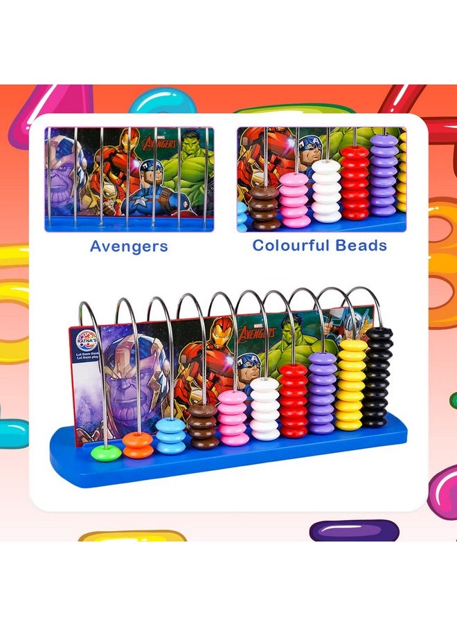 Ratna's Educational Abacus Senior Math's Learning Early Educational Kit Toy for Kids 3+ Years (Theme Avenger)