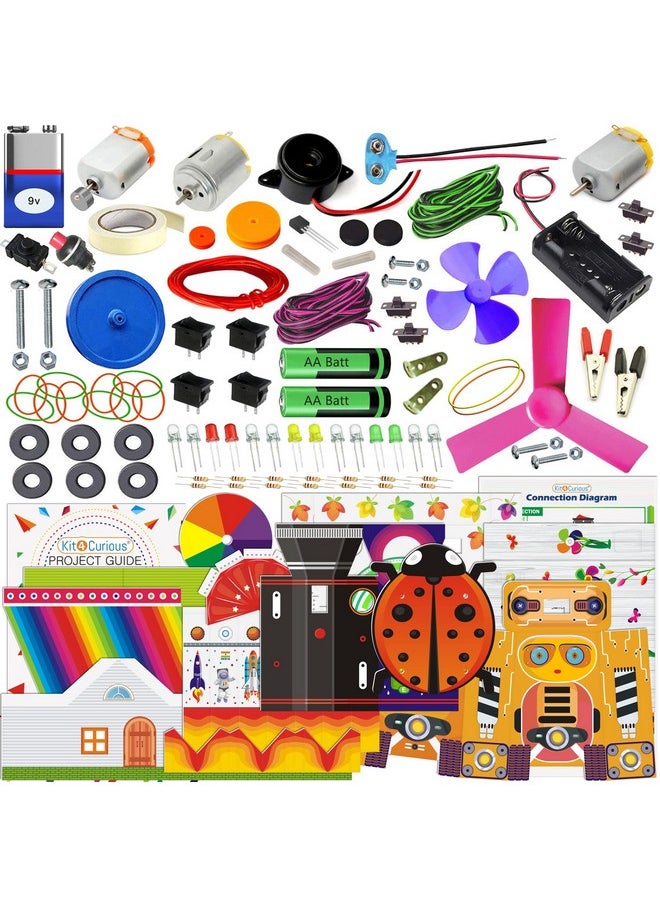 Kit4Curious 113 Experiments Science Toy Educational Activity Kit - 100 Diy Projects + 13 Exclusive Activities