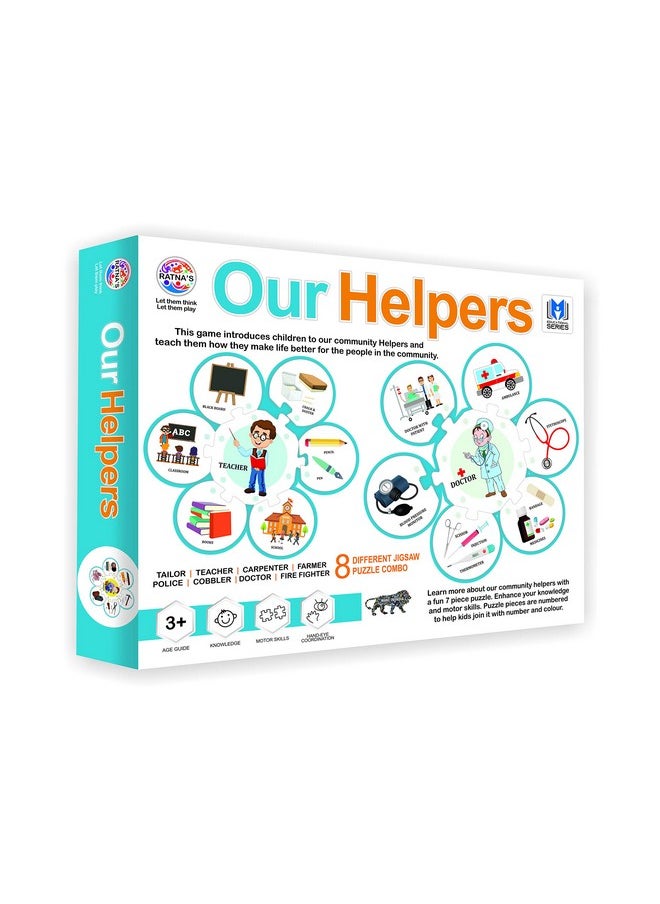 RATNA'S Our Helpers Jigsaw Puzzle Jigsaw Combo of 8 Different Helpers