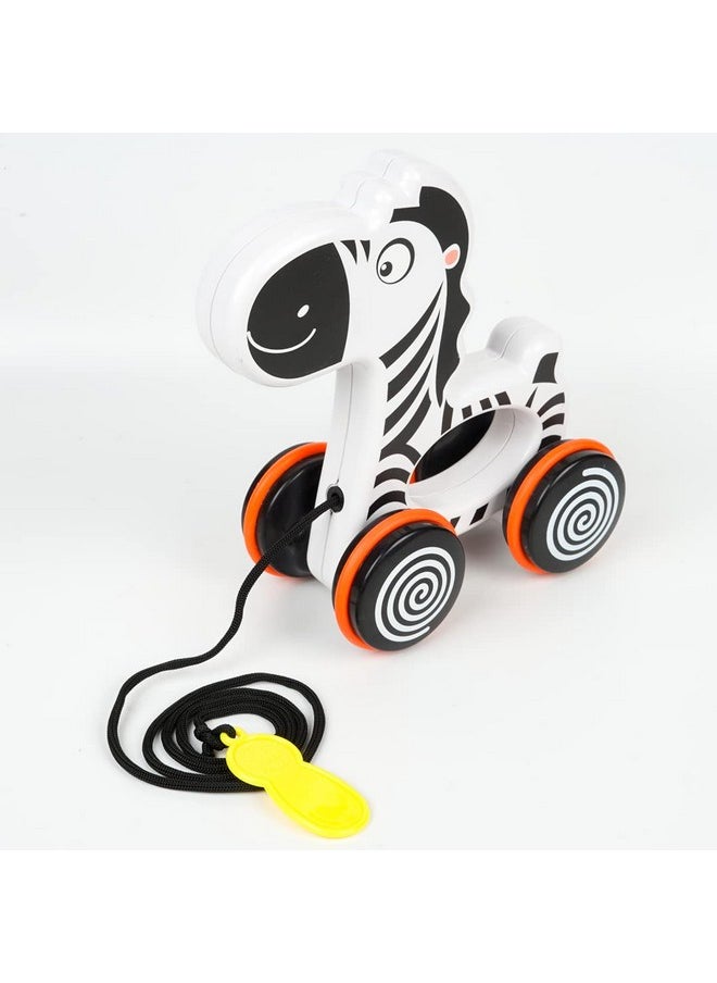 Ratna's Zippy The Zebra | to Walk & Play Pull Along Toy for Infant