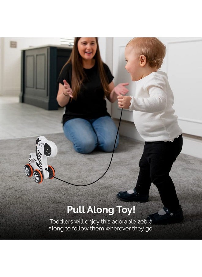 Ratna's Zippy The Zebra | to Walk & Play Pull Along Toy for Infant