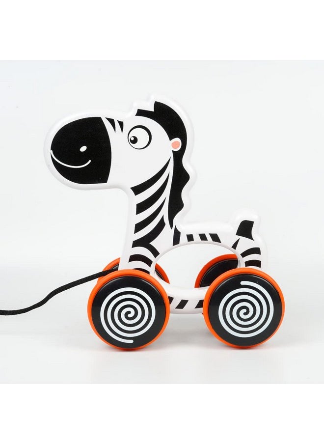 Ratna's Zippy The Zebra | to Walk & Play Pull Along Toy for Infant