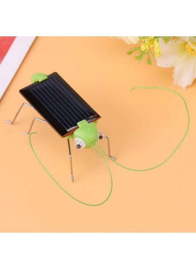 REES52 Mini Solar Grasshopper Toys for Chilren Solar Power Robot DIY Animal Toys