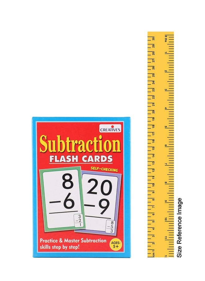 Creative's Subtraction- Flash Cards | Math Flash Cards | Learning Flash Cards | Double Sided Flash Cards | Learning & Educational | Easy & Fun Way of Learning | Ages 5 & up