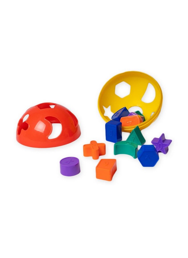 Ratna's Educational Puzzle Ball for Kids 2 in 1. Let Them Learn time with Shapes,Multicolor