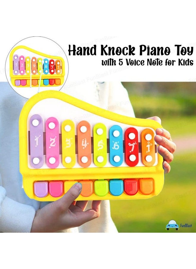 FunBlast Xylophone - Hand Knock Piano Toys, Hammering & Pounding Toys, Xylophone for Kids, Kids Musical Instruments, Kids Xylophone, Xylophone for 1+ Year Old, Kids Drums & Percussion Toy (Yellow)