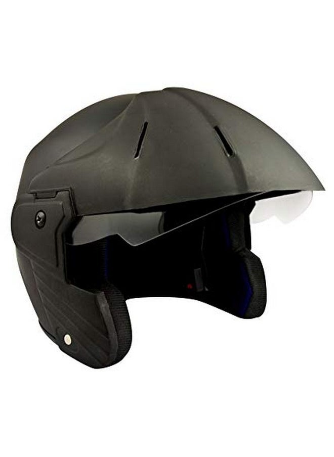 Deltz Power (ISI Certified) Scooty Helmet Open Face (Extra Large - XL, Black Matte)