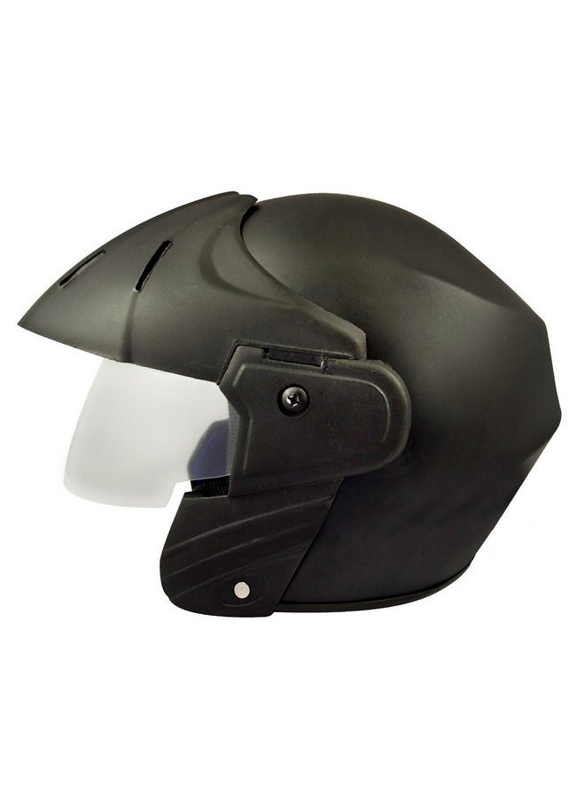 Deltz Power (ISI Certified) Scooty Helmet Open Face (Extra Large - XL, Black Matte)