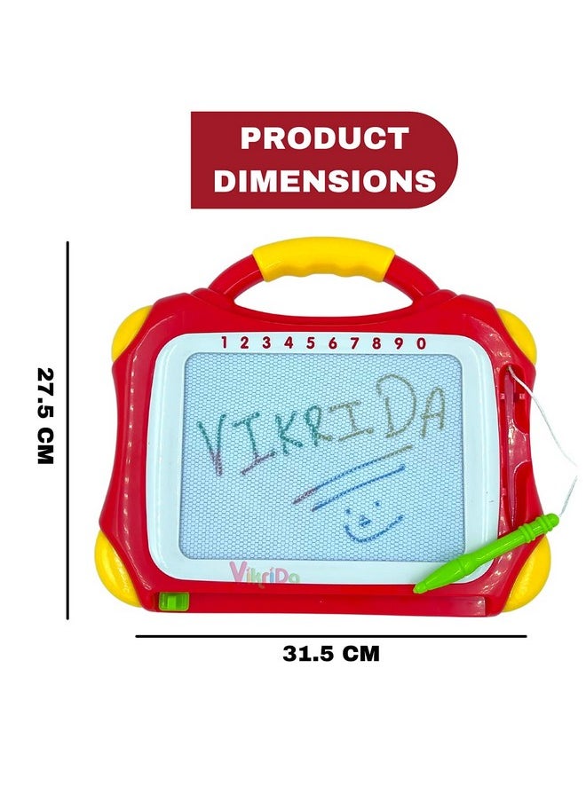 VikriDA Color Doodle Fun Erasable Slate for Writing & Practice Slate for Kids & Toddlers (Random Color)