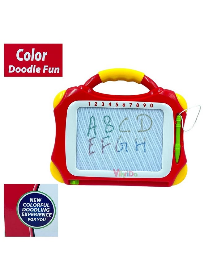 VikriDA Color Doodle Fun Erasable Slate for Writing & Practice Slate for Kids & Toddlers (Random Color)