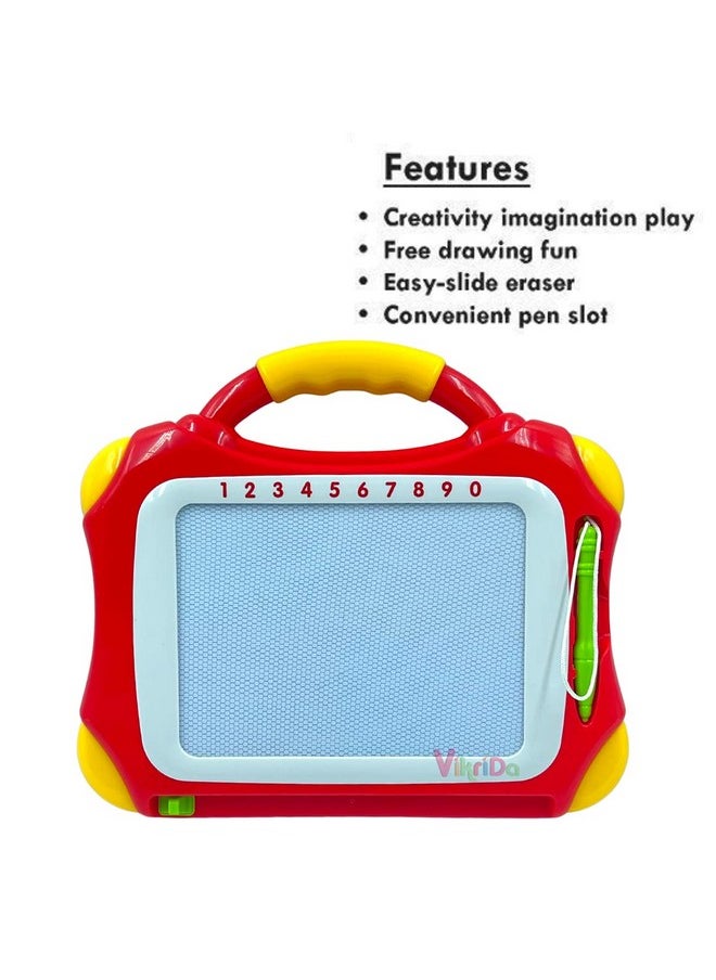 VikriDA Color Doodle Fun Erasable Slate for Writing & Practice Slate for Kids & Toddlers (Random Color)