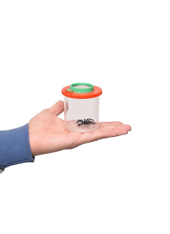 EISCO Magnifying Bug Viewer - 3X & 6X Insect Catcher with Dual Lens, Portable Bug Observation Cage, STEM Learning Kit, Outdoor Exploration, Science Experiments & Educational Toy (Pack of 2)
