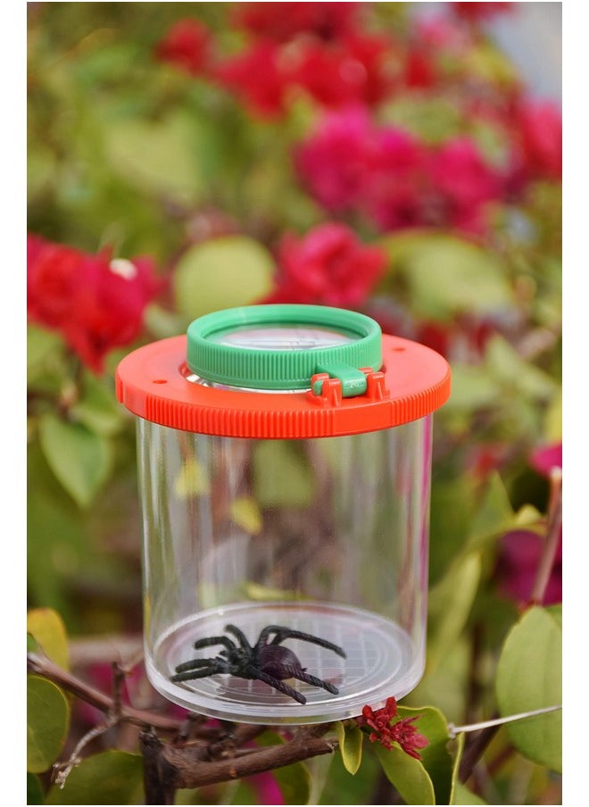 EISCO Magnifying Bug Viewer - 3X & 6X Insect Catcher with Dual Lens, Portable Bug Observation Cage, STEM Learning Kit, Outdoor Exploration, Science Experiments & Educational Toy (Pack of 2)