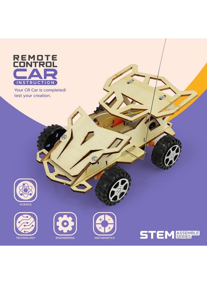 NHR Stem Educational Kit, Wooden Construction Set (STEM Remote Control Car)