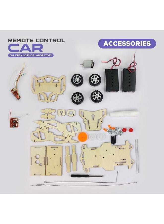 NHR Stem Educational Kit, Wooden Construction Set (STEM Remote Control Car)