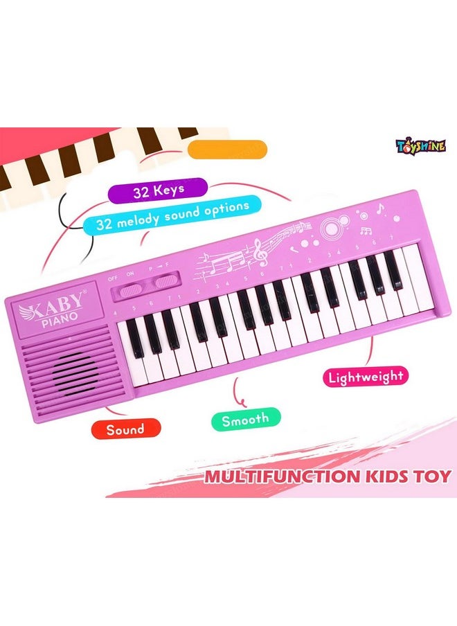 Toyshine Portable 32 Keys & 32 Melody Sound Mini Keyboard Piano Musical Toys for Babies and Kids, 3+ Years Kids Piano